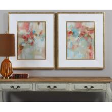 A Touch Of Blush And Rosewood Fences-Abstract Art